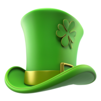 Saint patricks journée vert Haut chapeau png