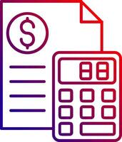 Calculator Line gradient Icon vector