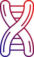 Dna Line gradient Icon vector