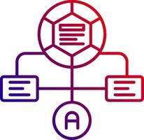 Workflow Line gradient Icon vector
