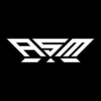 ASM letter logo vector design, ASM simple and modern logo. ASM luxurious alphabet design