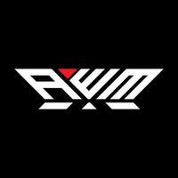 AWM letter logo vector design, AWM simple and modern logo. AWM luxurious alphabet design