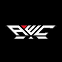 AWC letter logo vector design, AWC simple and modern logo. AWC luxurious alphabet design