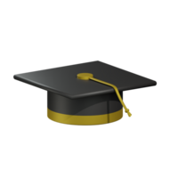 sombrero de graduacion 3d png