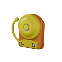 3D School Bell png