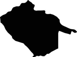 Yagha Burkina Faso silhouette map vector