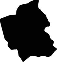 Totonicapan Guatemala silhouette map vector