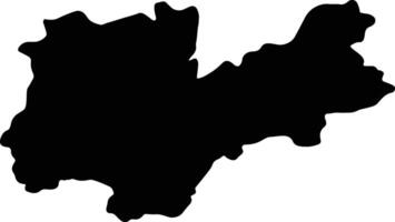 Trento Italy silhouette map vector