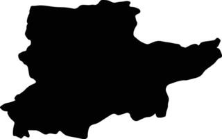 Uruzgan Afghanistan silhouette map vector