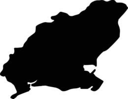 Wexford Ireland silhouette map vector