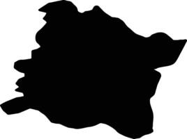Varna Bulgaria silhouette map vector