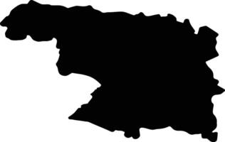 Zamora Spain silhouette map vector