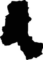 Takhar Afghanistan silhouette map vector