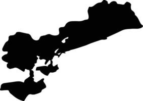 Venezia Italy silhouette map vector