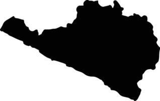 Arequipa Peru silhouette map vector