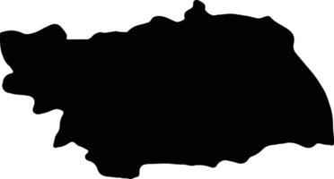 Bacau Romania silhouette map vector