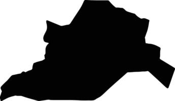 Apac Uganda silhouette map vector