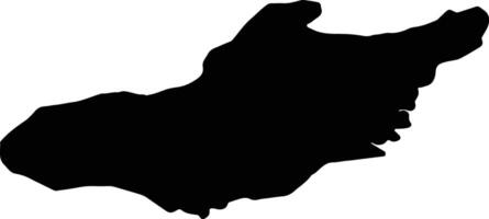 Adiyaman Turkey silhouette map vector