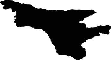 Amur Russia silhouette map vector
