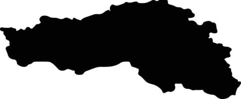 Belgorod Russia silhouette map vector