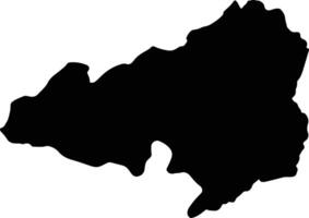 Bong Liberia silhouette map vector