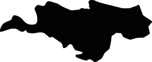 Briceni Moldova silhouette map vector