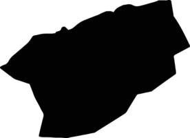 Bartin Turkey silhouette map vector