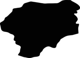 Bistrita-Nasaud Romania silhouette map vector