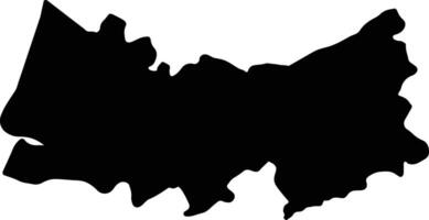 Coimbra Portugal silhouette map vector