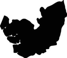 Delta Nigeria silhouette map vector