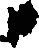 Ebonyi Nigeria silhouette map vector