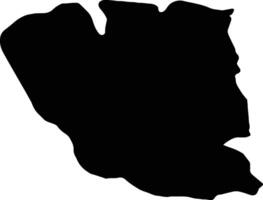 Galati Romania silhouette map vector