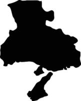 Hyogo Japan silhouette map vector