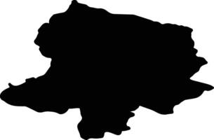 Hovsgol Mongolia silhouette map vector
