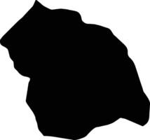 Flores Uruguay silhouette map vector