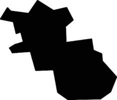 Grobinas Latvia silhouette map vector