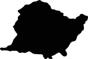 Gandaki Nepal silhouette map vector