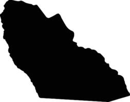 Jonglei S Sudan silhouette map vector