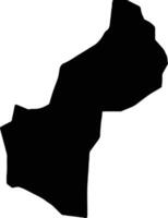 Kaberamaido Uganda silhouette map vector