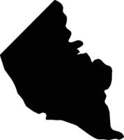 Kaabong Uganda silhouette map vector