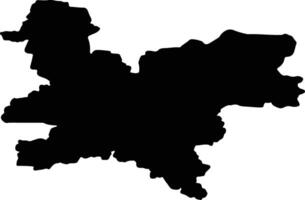 Kirov Russia silhouette map vector