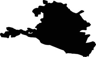 Kalmyk Russia silhouette map vector