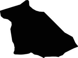 Kriva Palanka Macedonia silhouette map vector