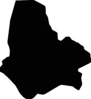 maradi Níger silueta mapa vector