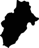 Moquegua Peru silhouette map vector