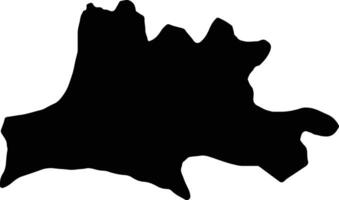 Nassarawa Nigeria silhouette map vector