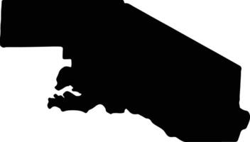 Mara United Republic of Tanzania silhouette map vector