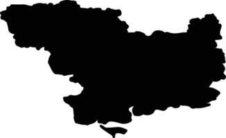 Mykolayiv Ukraine silhouette map vector