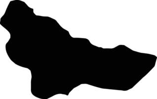 Mogila Macedonia silhouette map vector