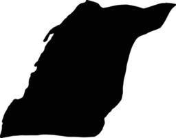 Oued el Dahab Morocco silhouette map vector